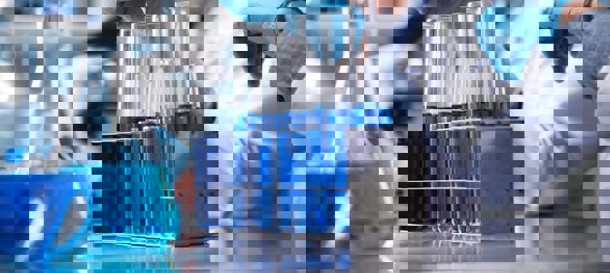 Water Testing Laboratory test tubes